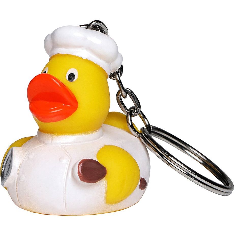 Schlüsselanhänger Ente Koch - gelb-695