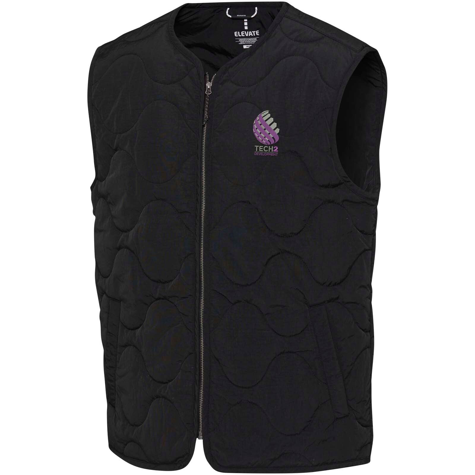 Quarz GRS-recycelte Thermoweste   - schwarz - XS-410