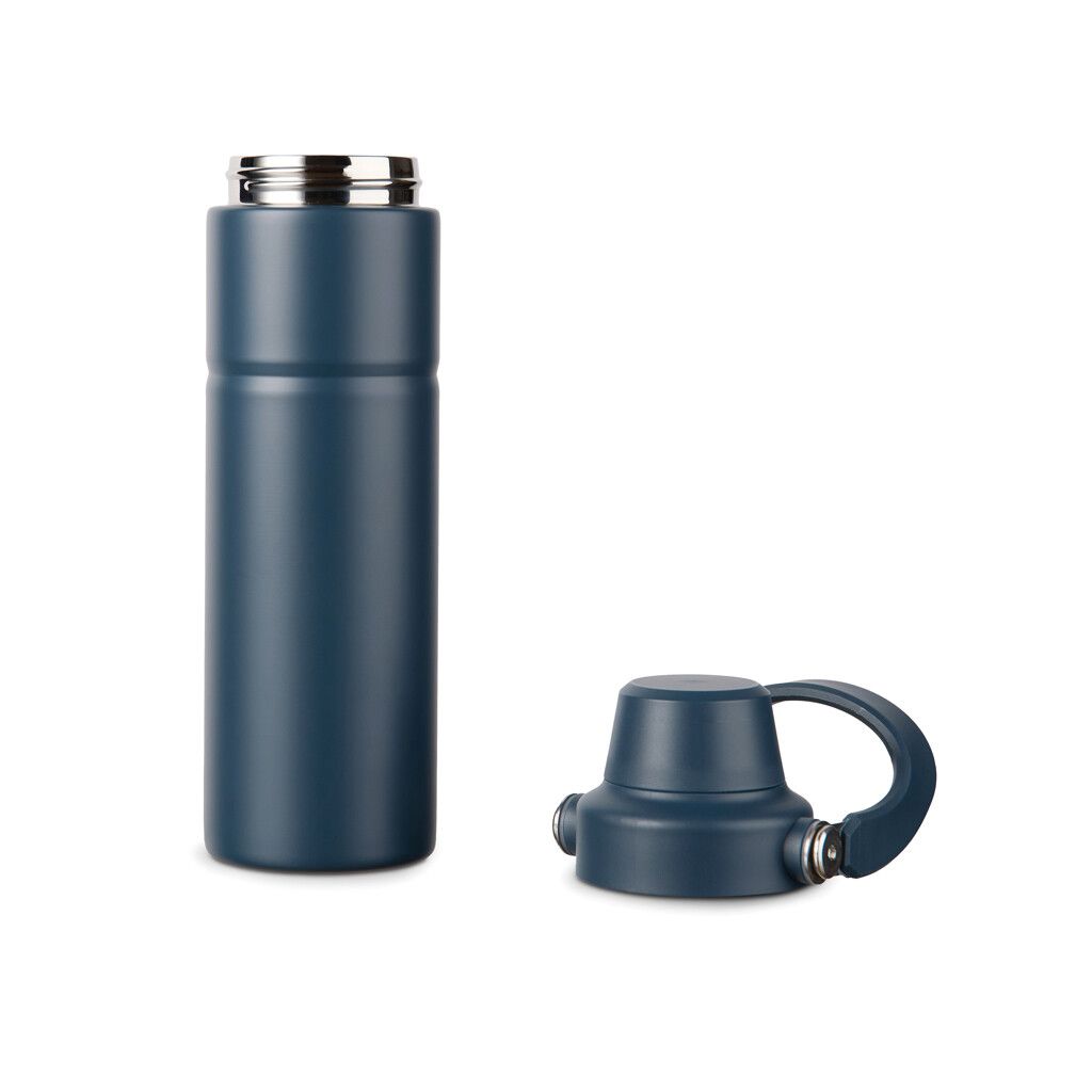 VINGA Baltimore Trek RCS recycelte SS Flasche 600ml - navy blau-367