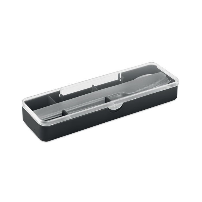 Besteck-Set Edelstahl MESTECK - schwarz-542