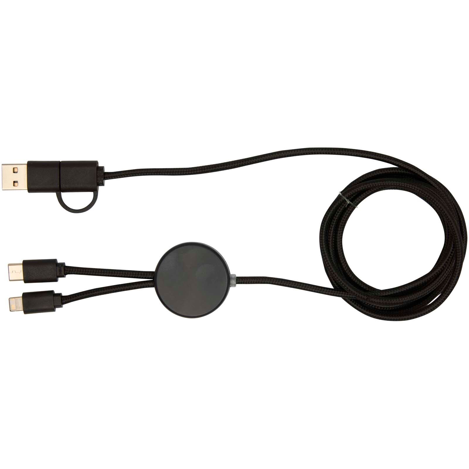 Citala 150 cm 5-in-1 Kabel aus recyceltem Kunststoff für Datenübertragung und 27W Schnellladung - schwarz-919