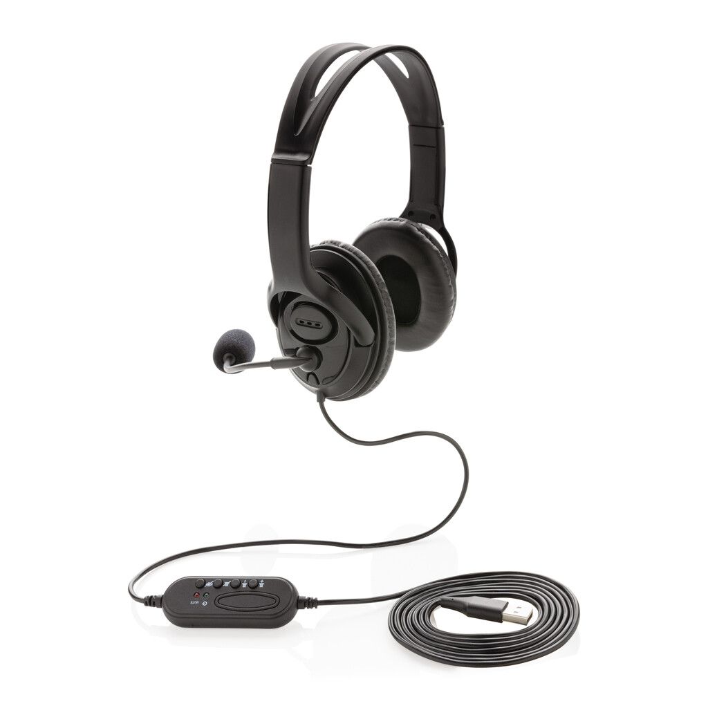 Over-Ear Headset mit Kabel - schwarz-731