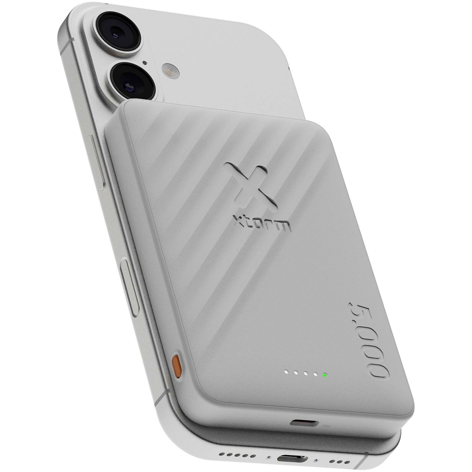 Xtorm Go2 15 W, 5000 mAh kabellose Powerbank - weiss-441