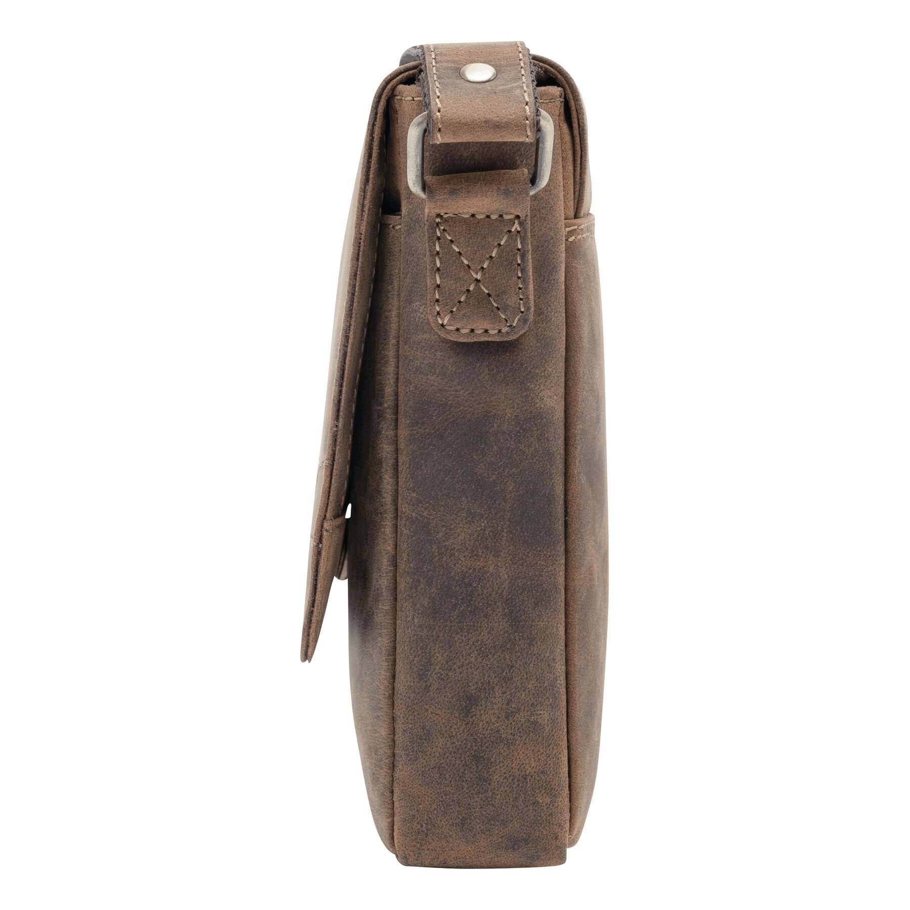 Echtleder-Tasche WILDERNESS - braun-537