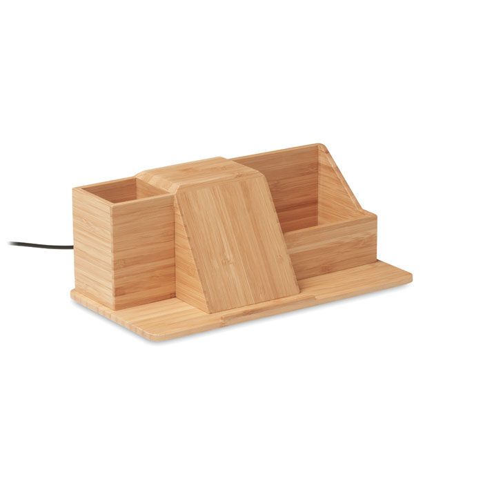 Induktiver Organizer 15W GROOVY - holz-676