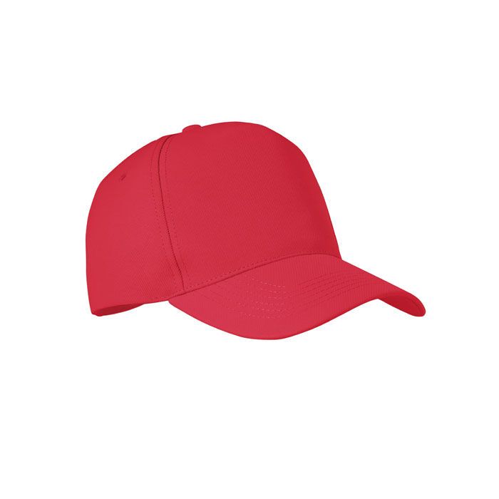 RPET Baseball Kappe 5 Panels SENGA - rot-579