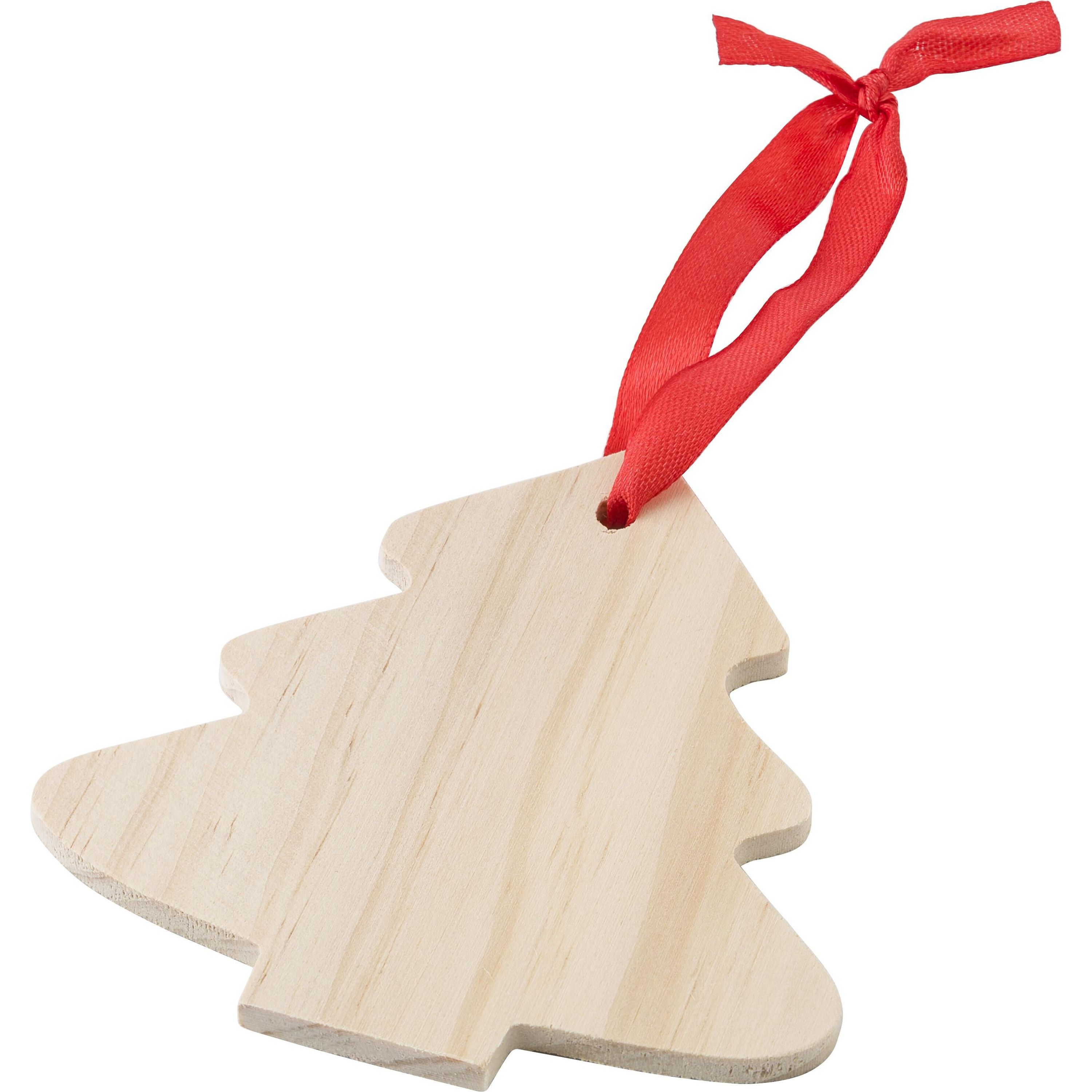 Weihnachtsbaumanhänger aus Holz Imani - braun-541