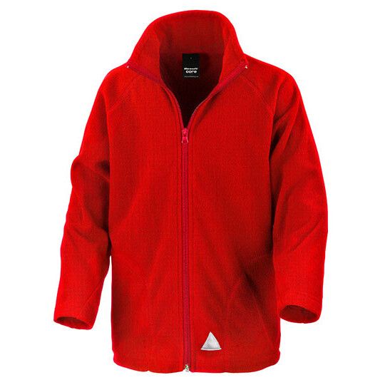 Youth Microfleece Jacket - red-46