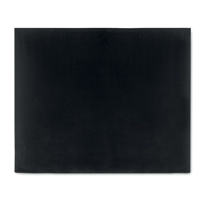 Flanell Fleece-Decke DAVOS - schwarz-973