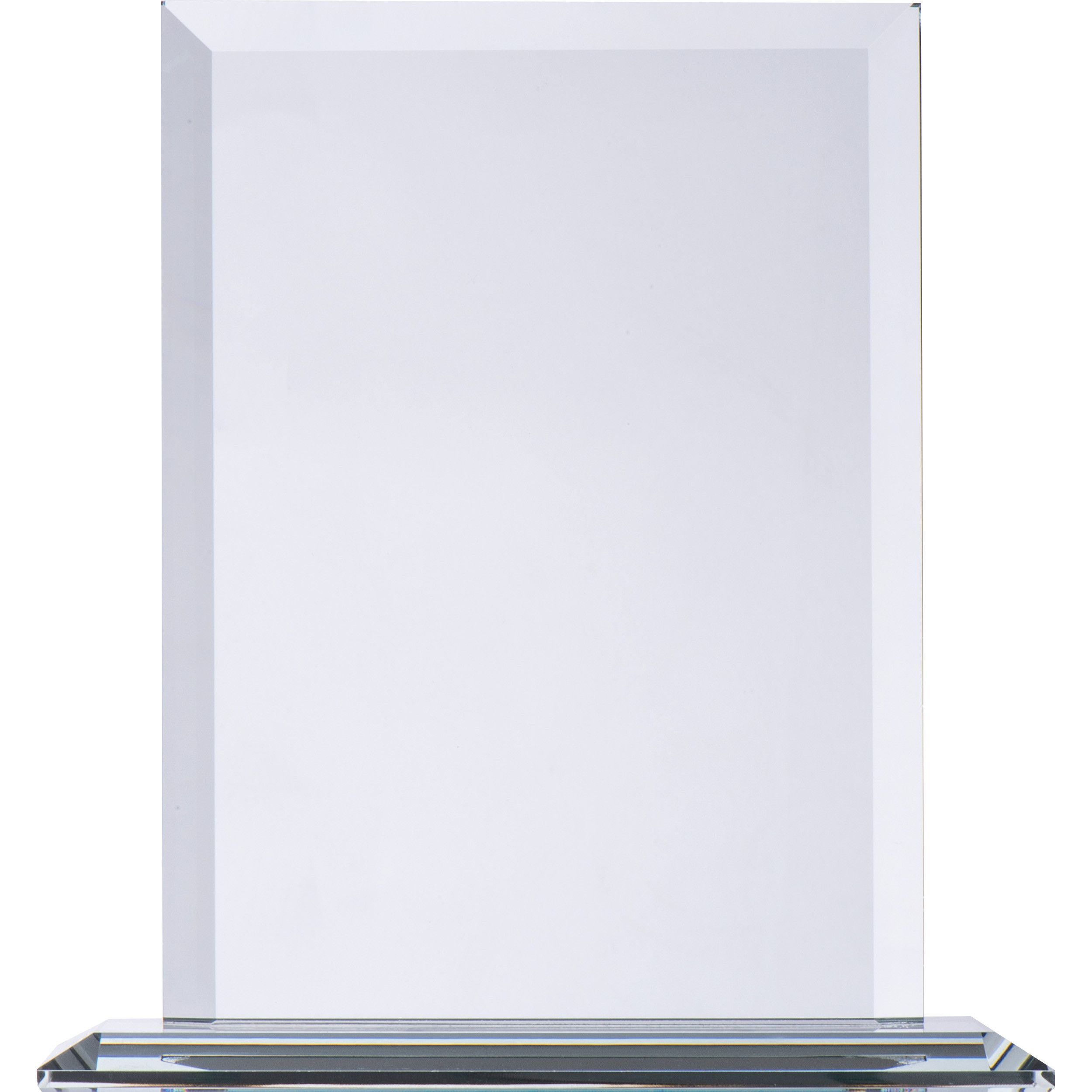 Glastrophäe mit standfestem Sockel - transparent-566
