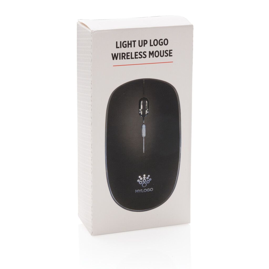 Light-Up Logo kabellose Maus - schwarz-804