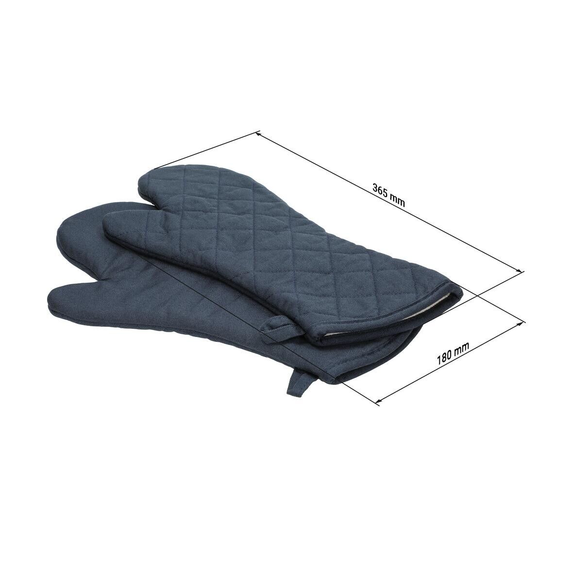 Ofenhandschuh Heat resistant, 2er Set - blau - grau-6