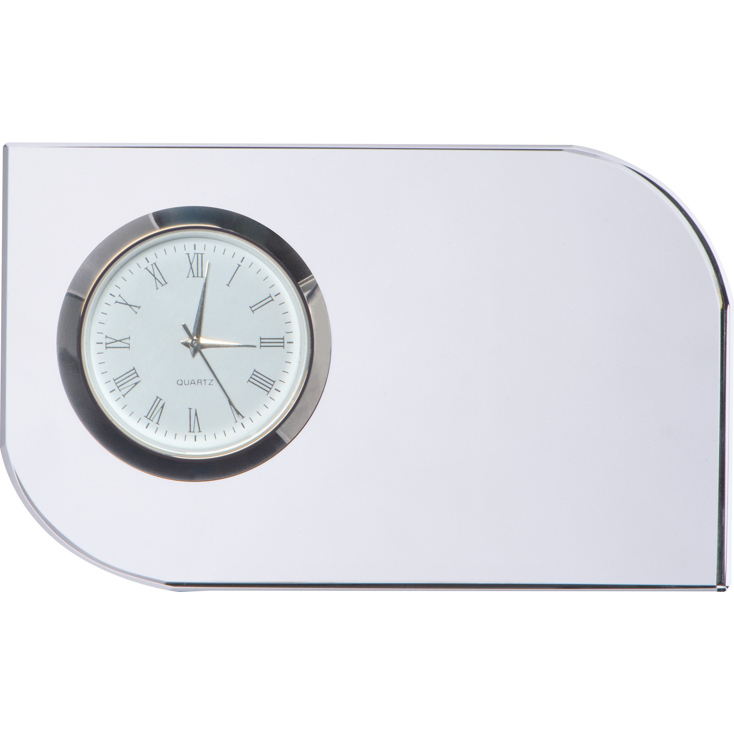 Glasblock mit Uhr - transparent-864