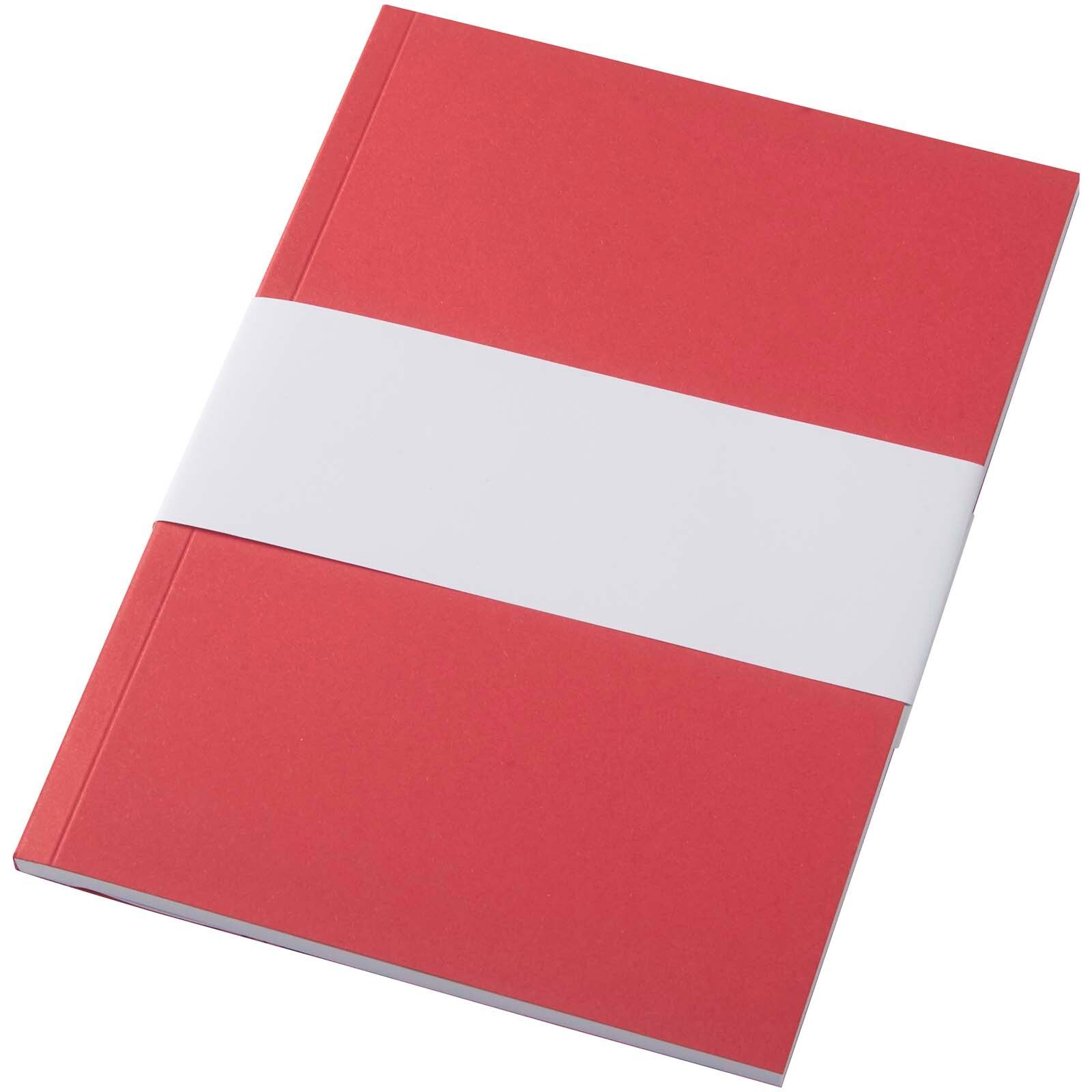 Novella Austen A5 Softcover Notizbuch aus Recyclingmaterial – 50 Blatt - rot-641