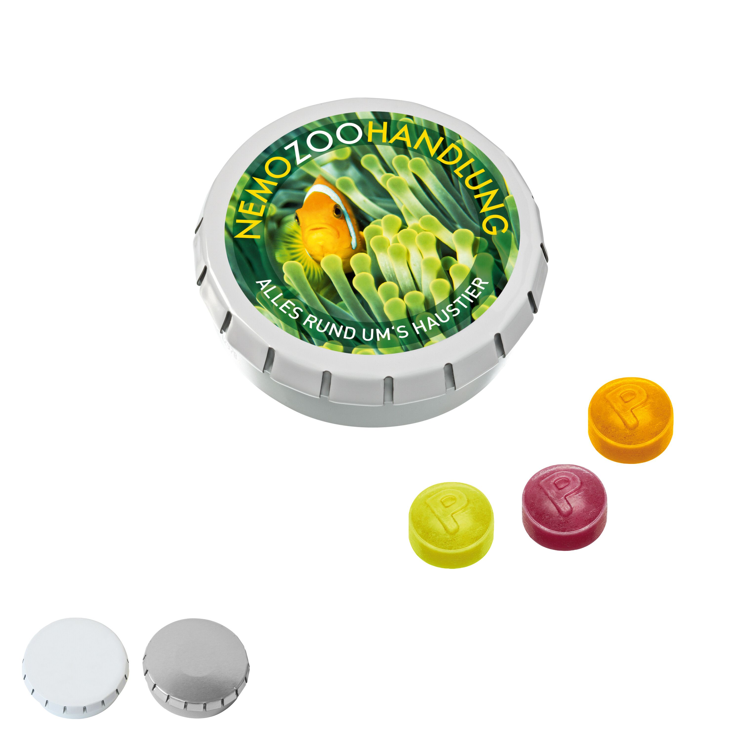 SUPER-MINI-Drück-mich-Dose mit Pulmoll Pastillen, 22g-106