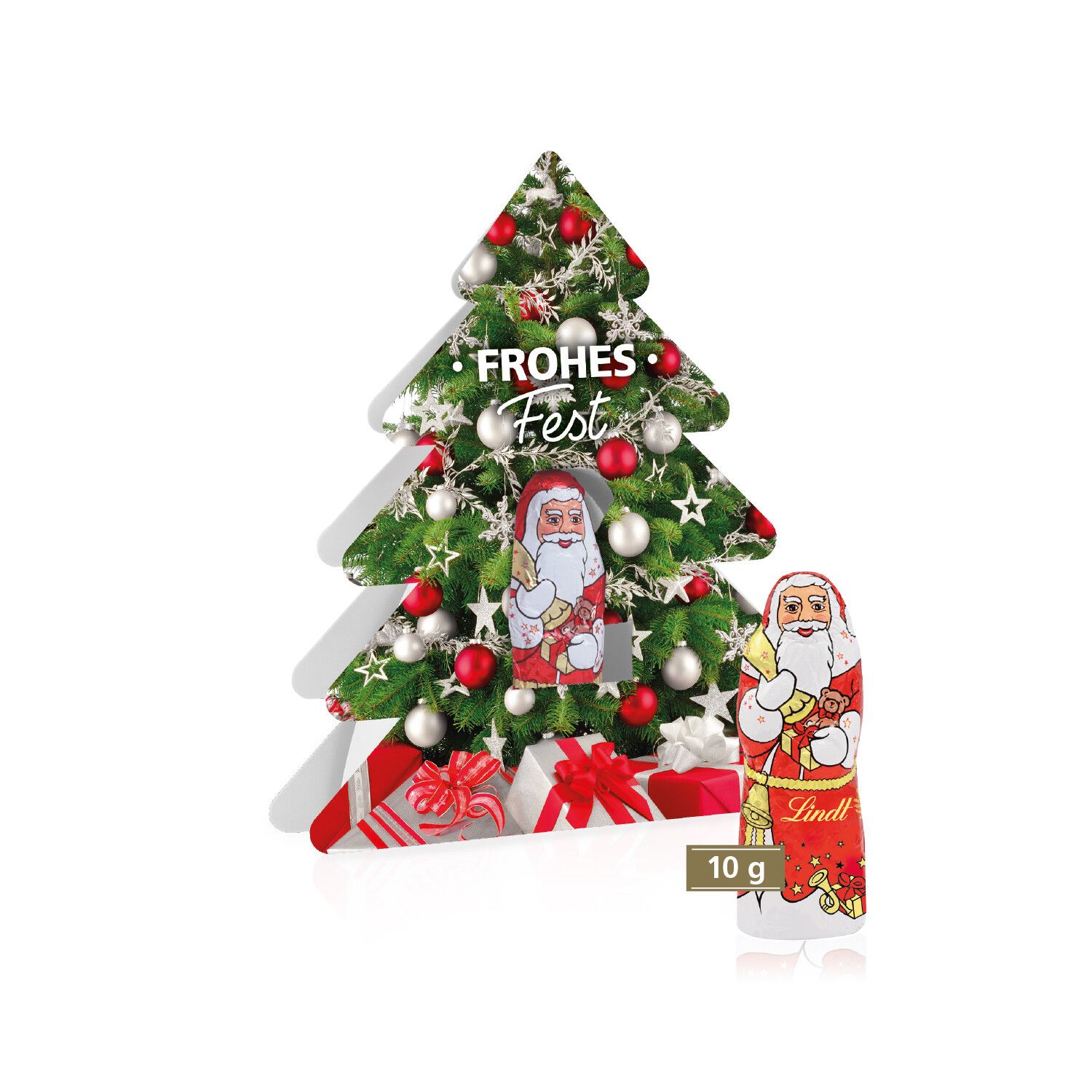 Weihnachtsbaum mit Lindt Nikolaus-186