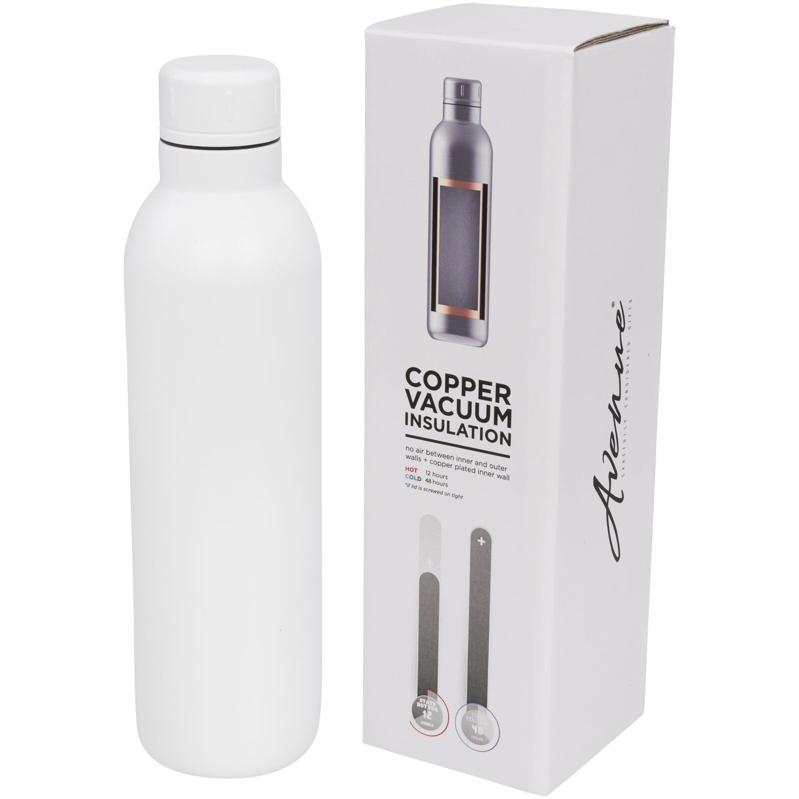 Odin 510 ml Kupfer-Vakuum Isolierflasche - weiss-975
