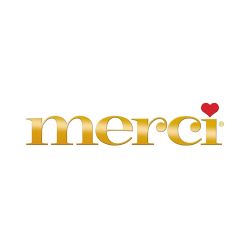 Merci Logo auf weißem Hintergrund