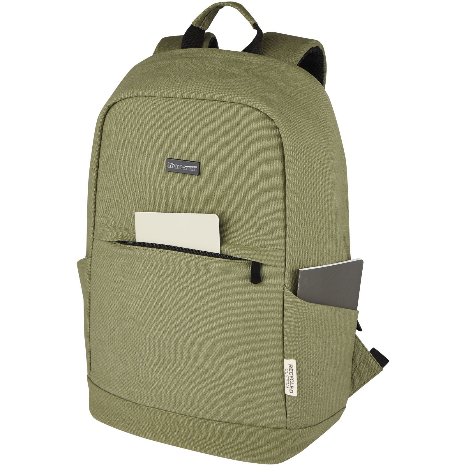 Joey 15,6 Zoll Anti-Diebstahl Laptop Rucksack 18 L aus GRS-recyceltem Canvas - olive-526