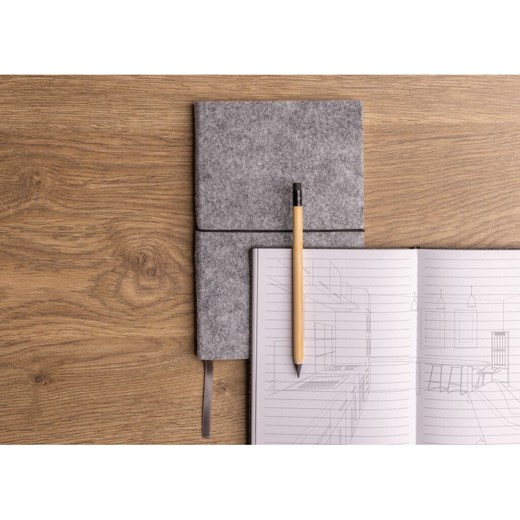 Bambus Infinity-Stift mit Radiergummi - braun-696