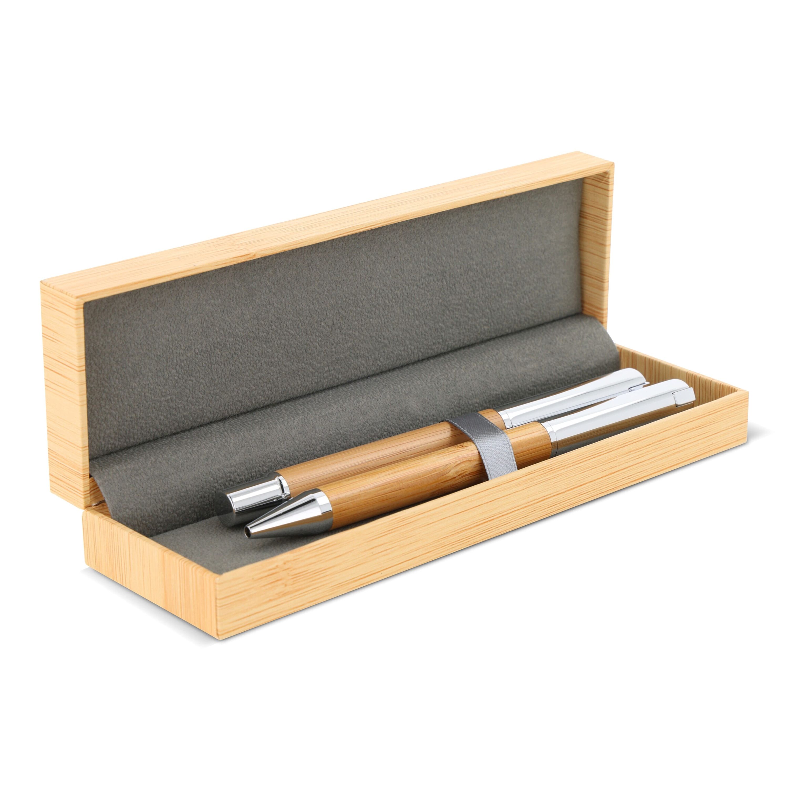 Kugelschreiber und Rollerball Bambus - holz-670