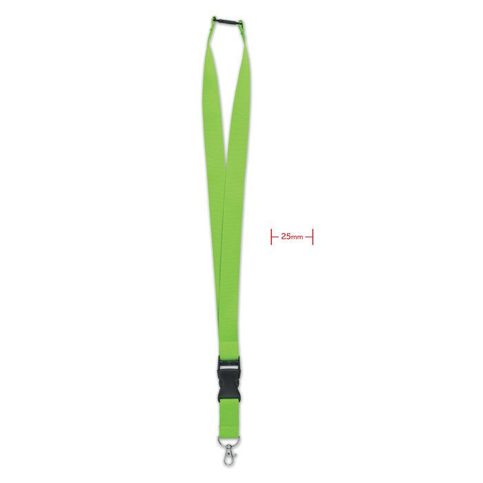 Lanyard mit Metallkarabiner WIDE LANY - limette-55
