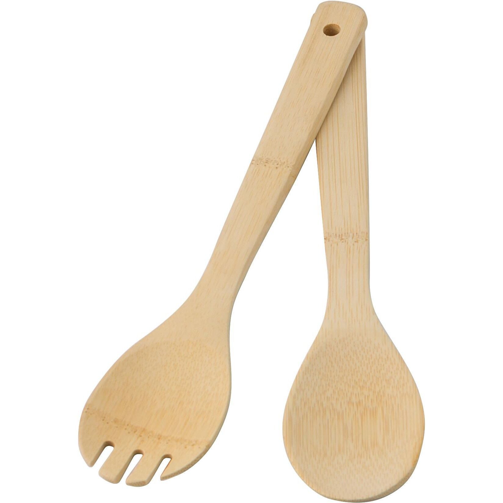 Salatbesteck Elara aus Bambus - braun-595
