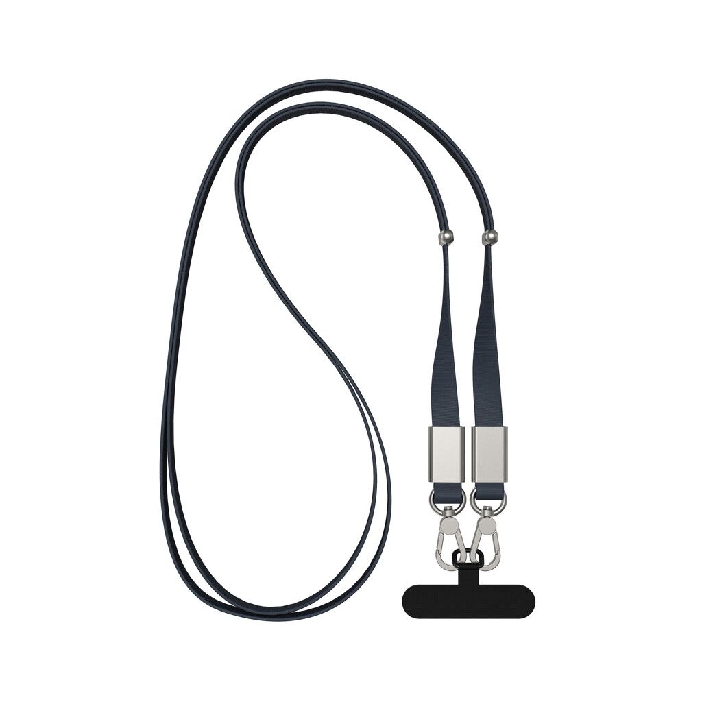Nivo Crossbody-Handyband aus RCS recyceltem PET - navy blau-206
