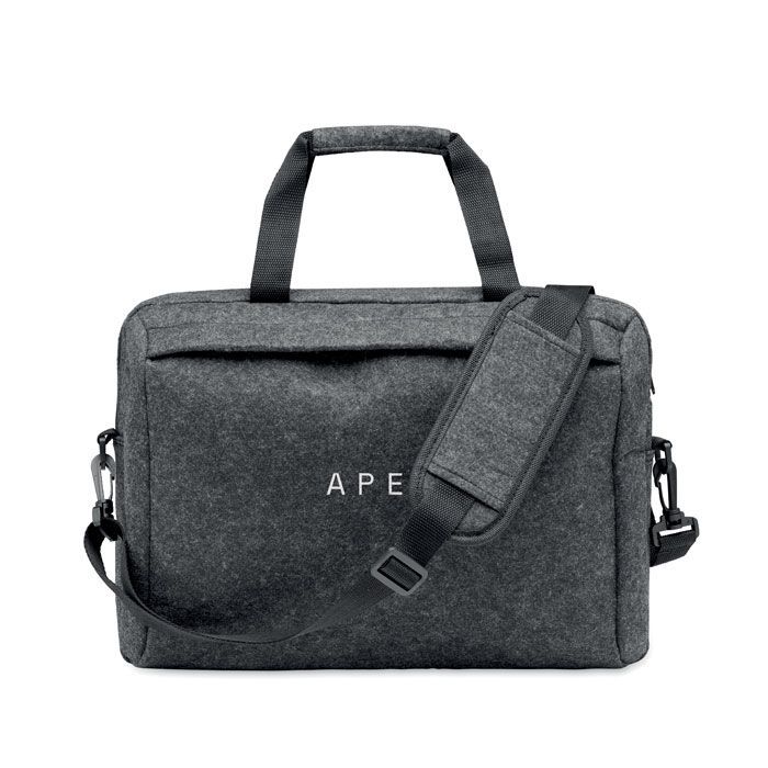 13" Laptop Tasche RPET-Filz PLANA - steingrau-83