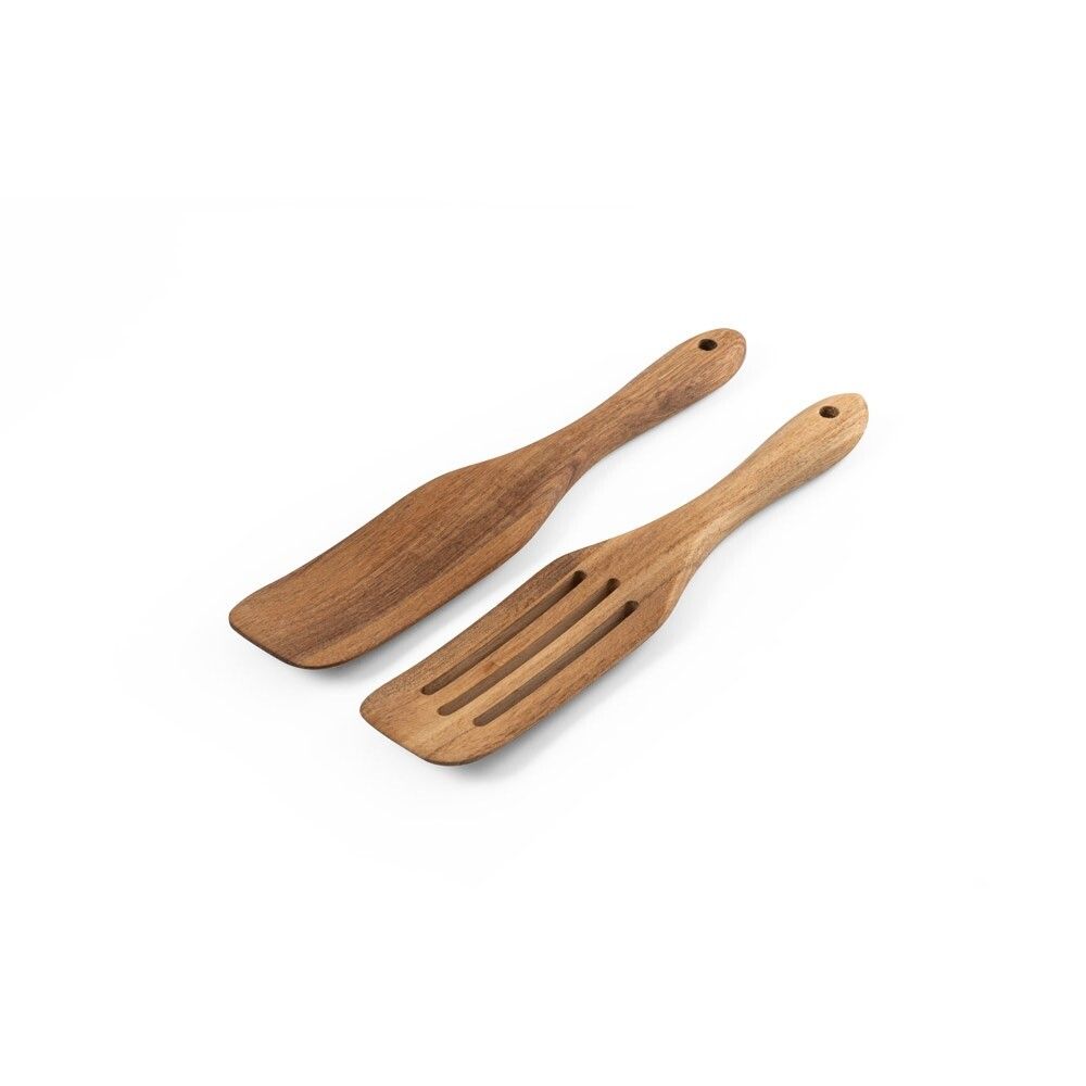 BATALI Set aus zwei Besteckteilen aus Akazienholz - natur - dunkel-8