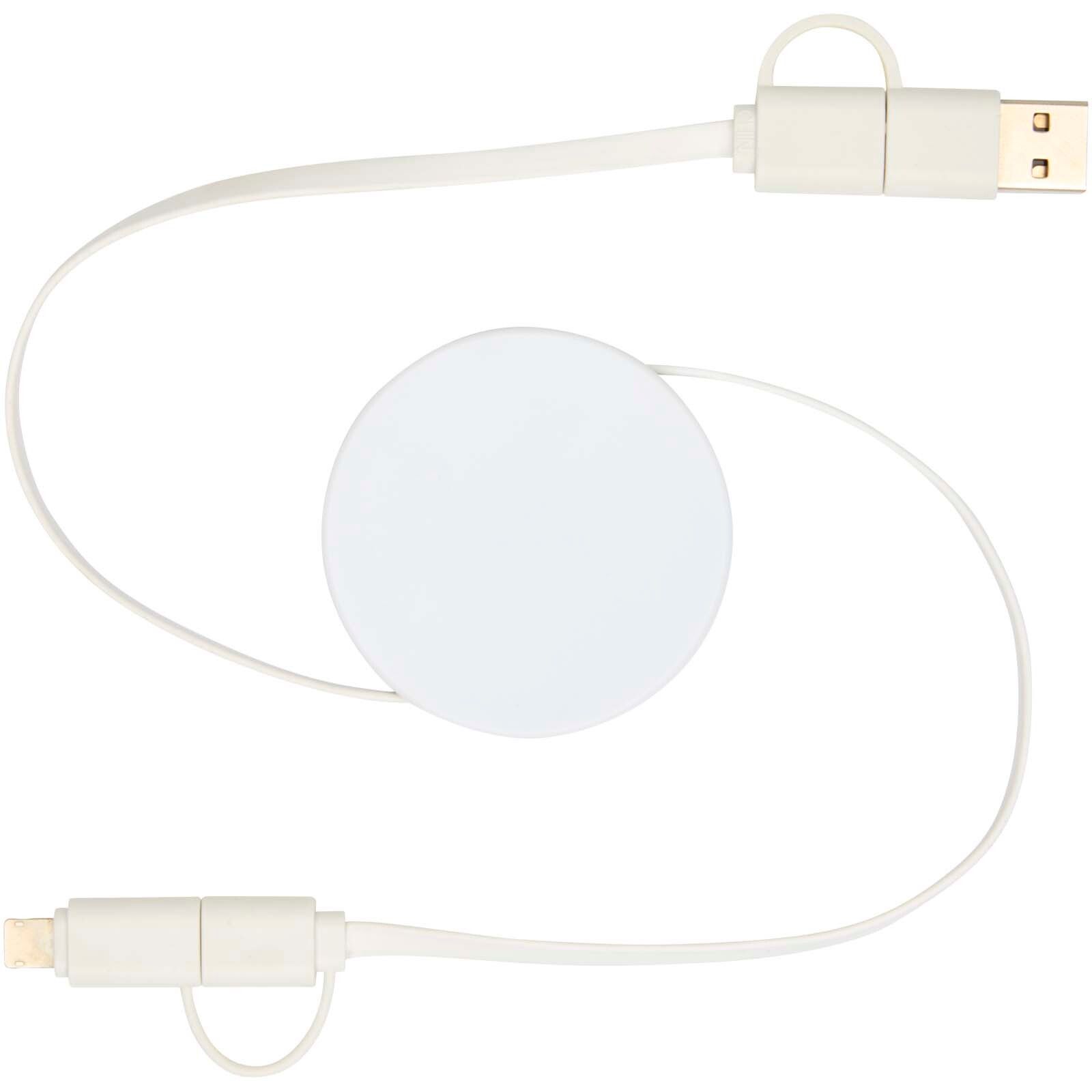 Citala 90 cm 5-in-1 Kabel aus recyceltem Kunststoff für Datenübertragung und 40W Schnellladung - weiss-716