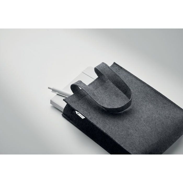Kleine Tasche RPET-Filz FELTOTE - steingrau-905