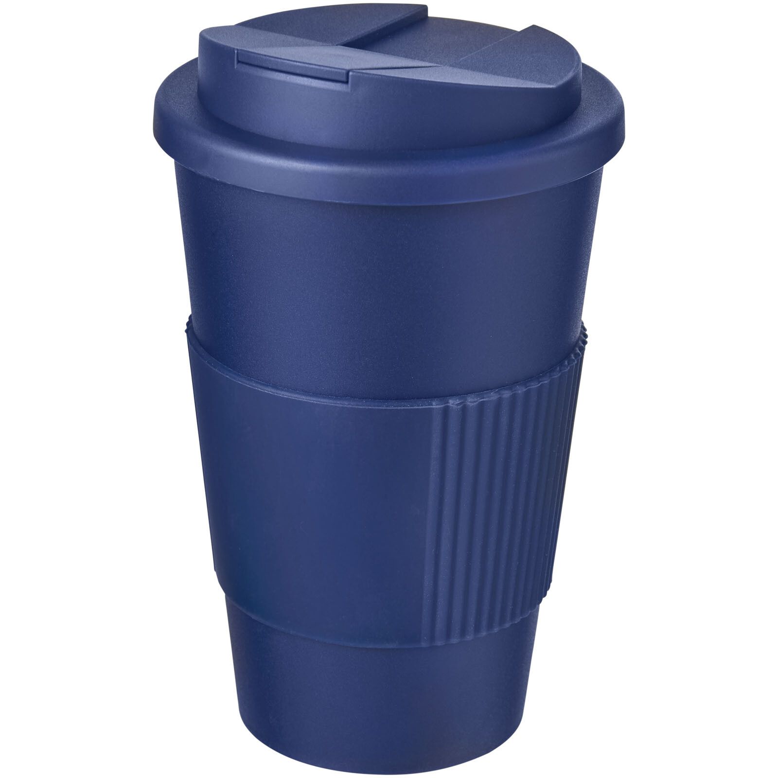 Americano 350 ml Isolierbecher mit Schutzring & auslaufsicherem Schraubverschluss - blau-596