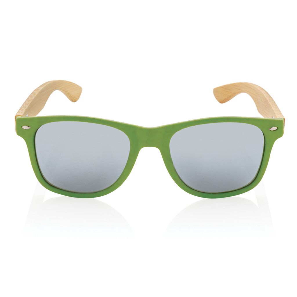 Sonnenbrille aus Bambus und RCS recyceltem Kunststoff - grün-704