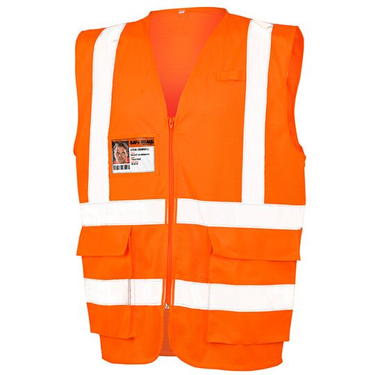 Executive Cool Mesh Safety Vest - fluorescent orange-778