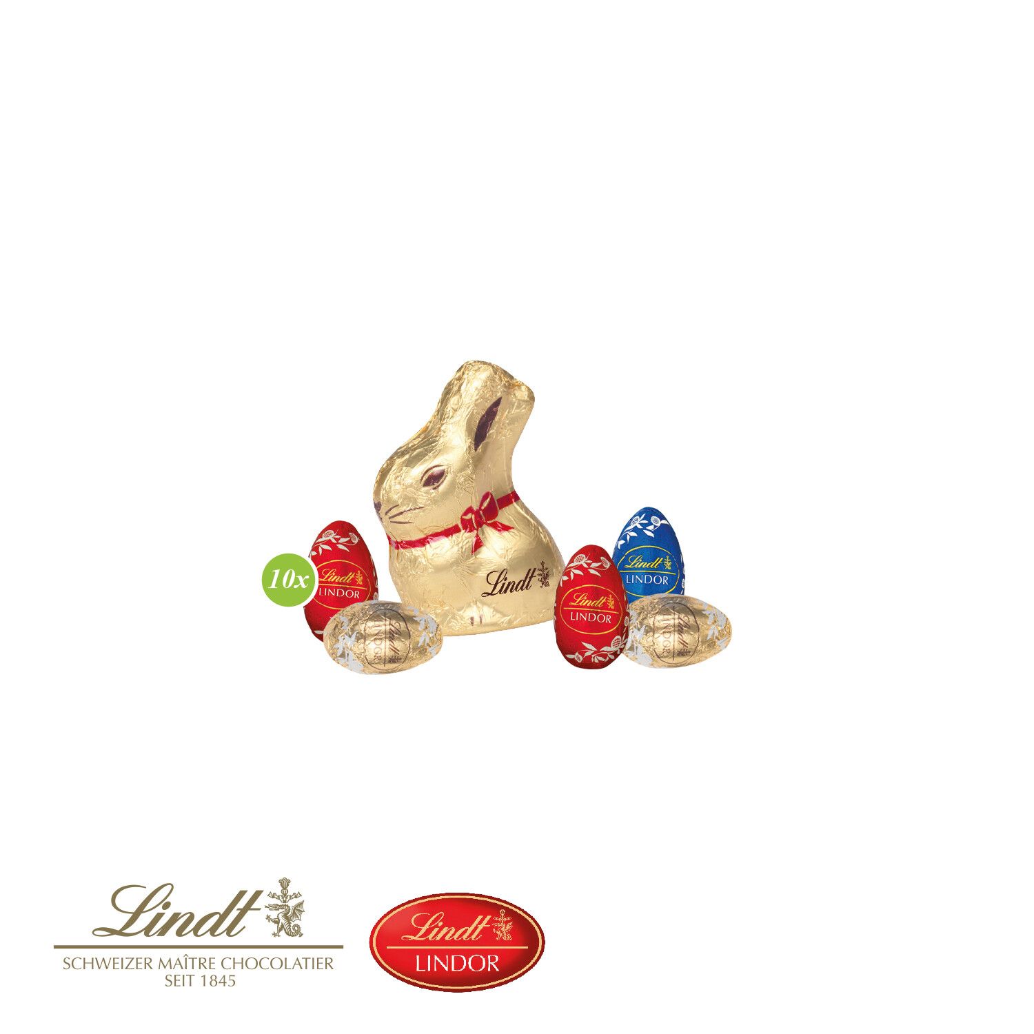 Werbe-Osterhase mit Lindt Schokoladenmischung-787