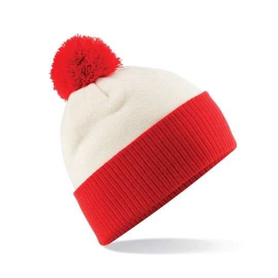 off white - bright red