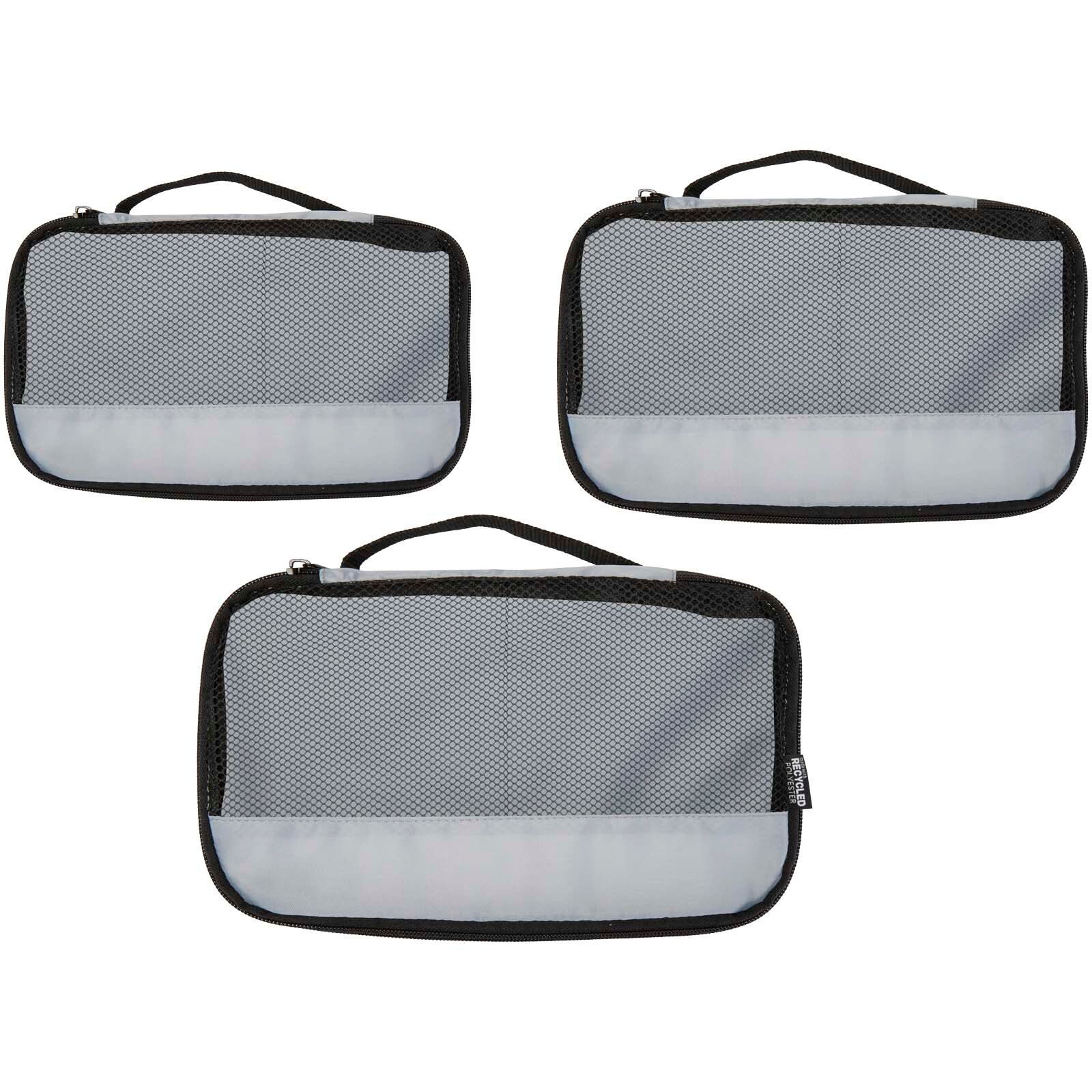 Jet GRS recycelte Packwürfel – 3er-Set - grau-282