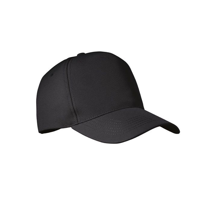 RPET Baseball Kappe 5 Panels SENGA - schwarz-993