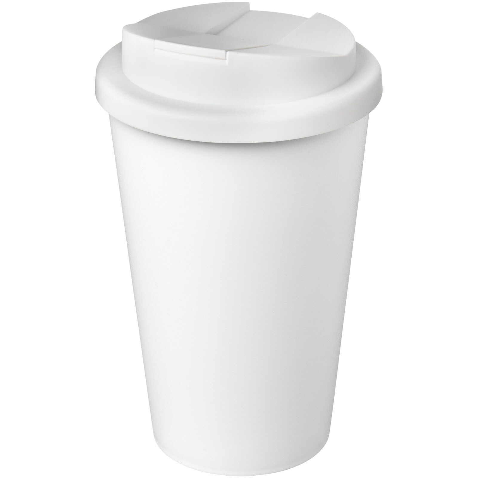 Americano Eco 350 ml recycelter Becher mit auslaufsicherem Deckel - weiss-573