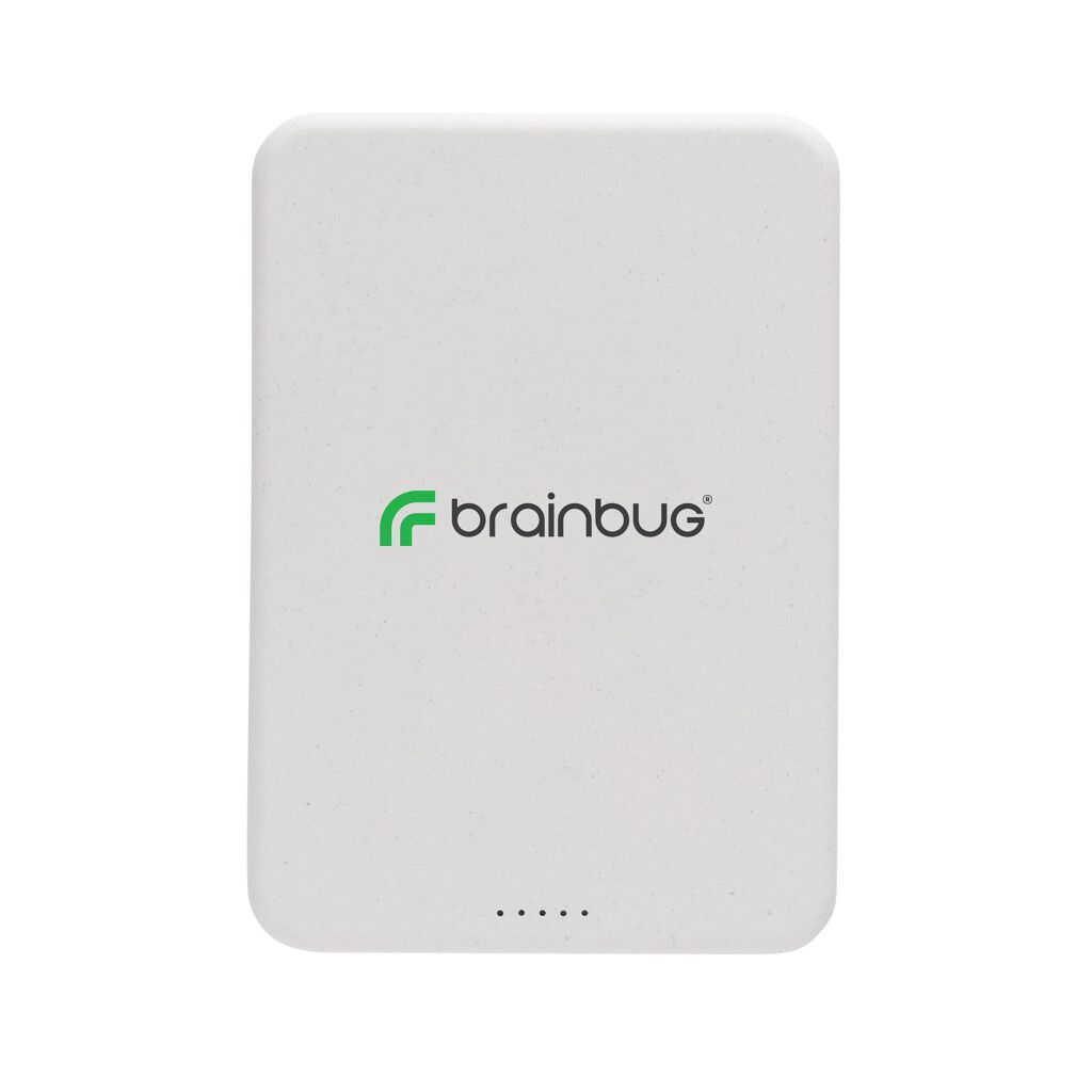 Magnetix 5.000mAh magnetische Powerbank aus RCS recycel. ABS - weiß-442