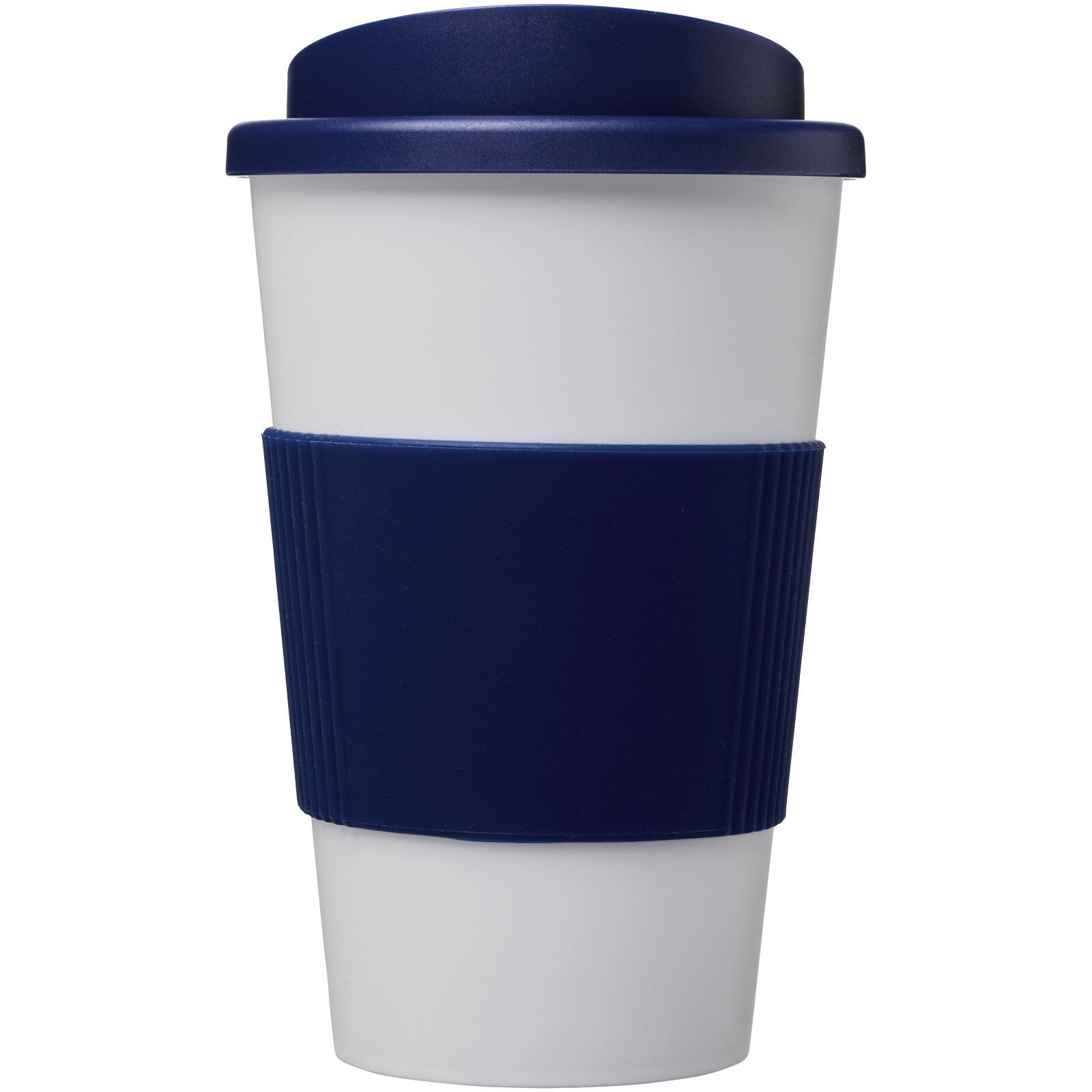 Americano 350 ml Isolierbecher mit Schutzring - blau -  weiss-729