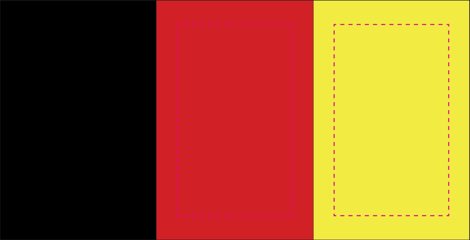 Veredelungsposition Auf das gelbe oder rote Segment