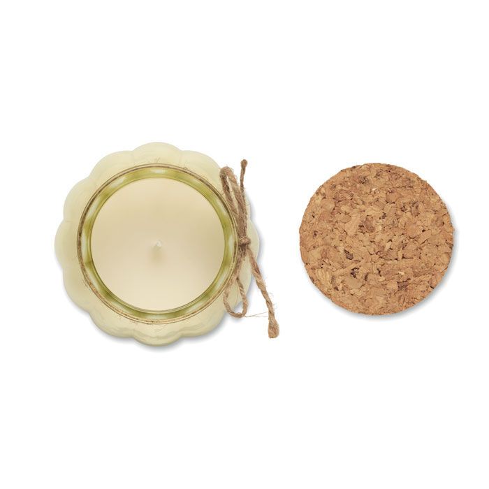 Kerze aus Pflanzenwachs PUMKIN - beige-571