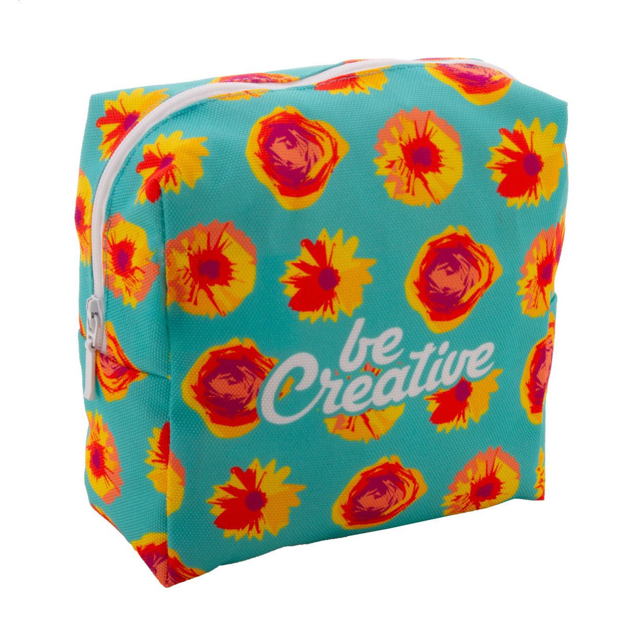 Individuelle Kosmetiktasche CreaBeauty Square M - weiß-483