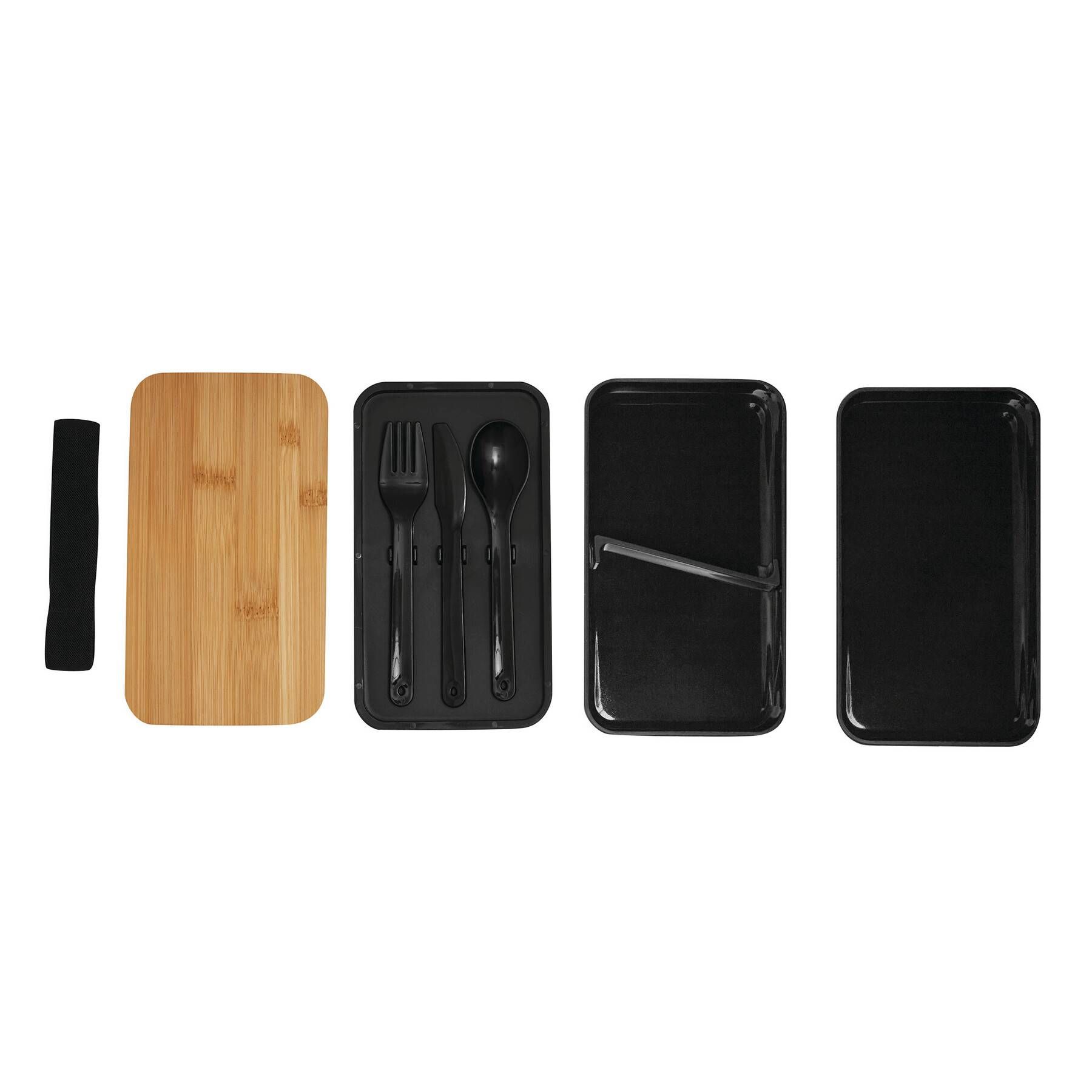 Lunchbox DOUBLE LEVEL - schwarz-617