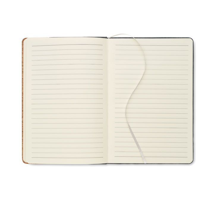 DIN A5 Notizbuch RPET-Filz CORKBOOK - steingrau-811