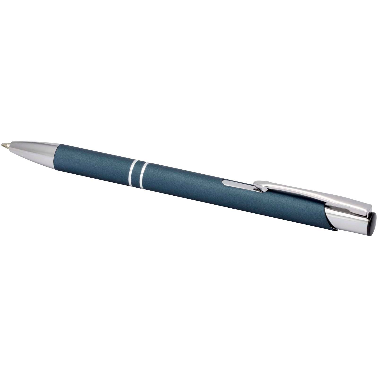Moneta Soft Touch Druckkugelschreiber (schwarze Mine) - hale blau-727