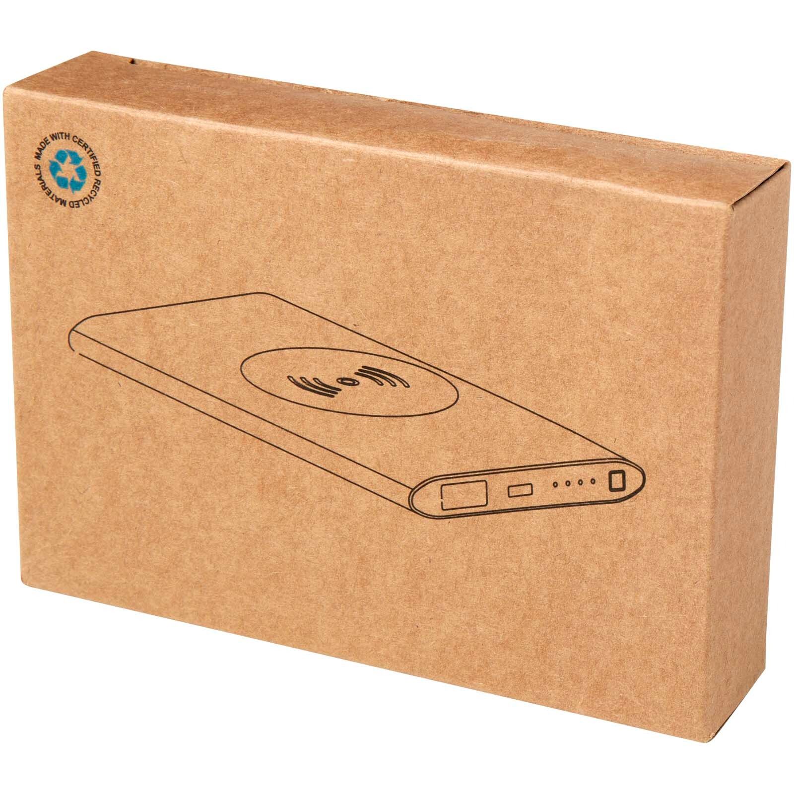 Juice 4000 mAh Typ-C kabellose Powerbank aus recyceltem Aluminium  - rot-580