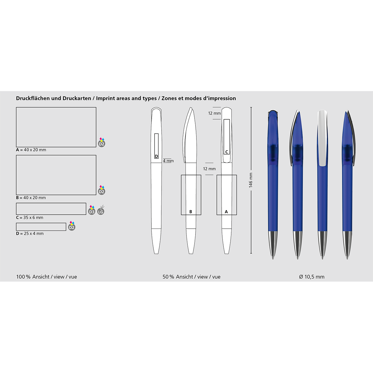 Drehkugelschreiber Arca softfrost MMn - softfrost hellgrün-956